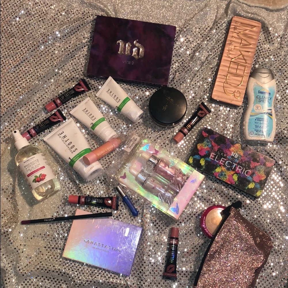 Makeup and Skin care (these are used)